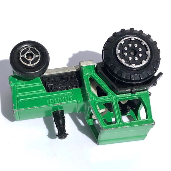 Majorette Mini Tractor 208 green diecast vintage 1990s France 1:65 farm vehicle - Picture 12 of 15